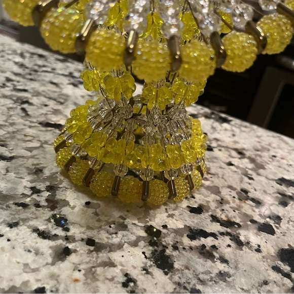 VTG MCM Safety Pin & Bead Basket tramp art granny core mid century vintage - Picture 5 of 9